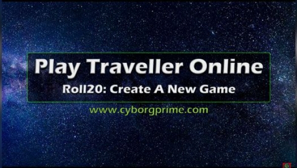 Play Traveller RPG Online: Roll20 App Create New Game 2020