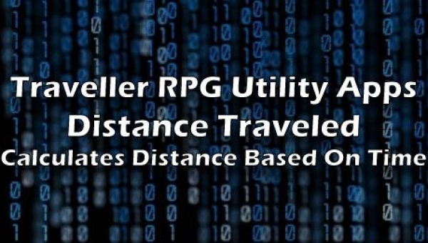 Traveller RPG Ship Distance Traveled Calculator