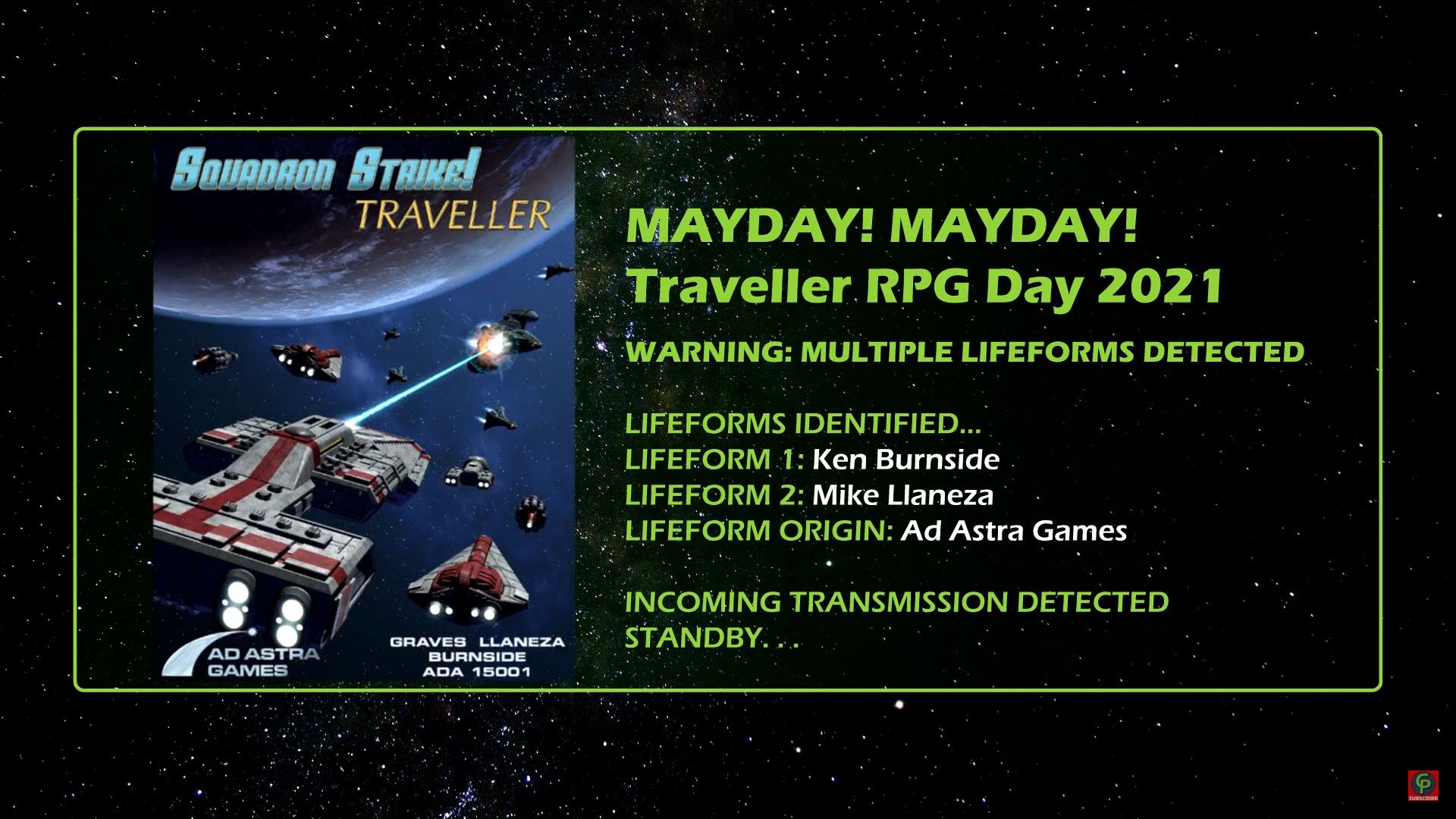 ken burnside mike llaneza ad astra games Interview Traveller RPG Mayday 2021 title