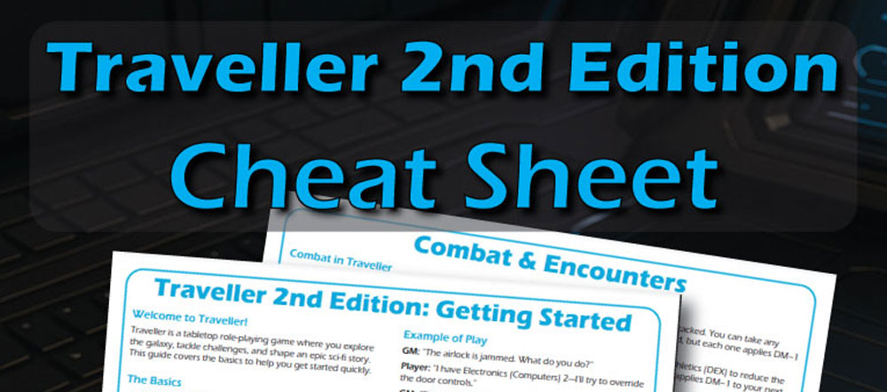 Get New Players Into Traveller in Minutes with This 2-Page Cheat Sheet