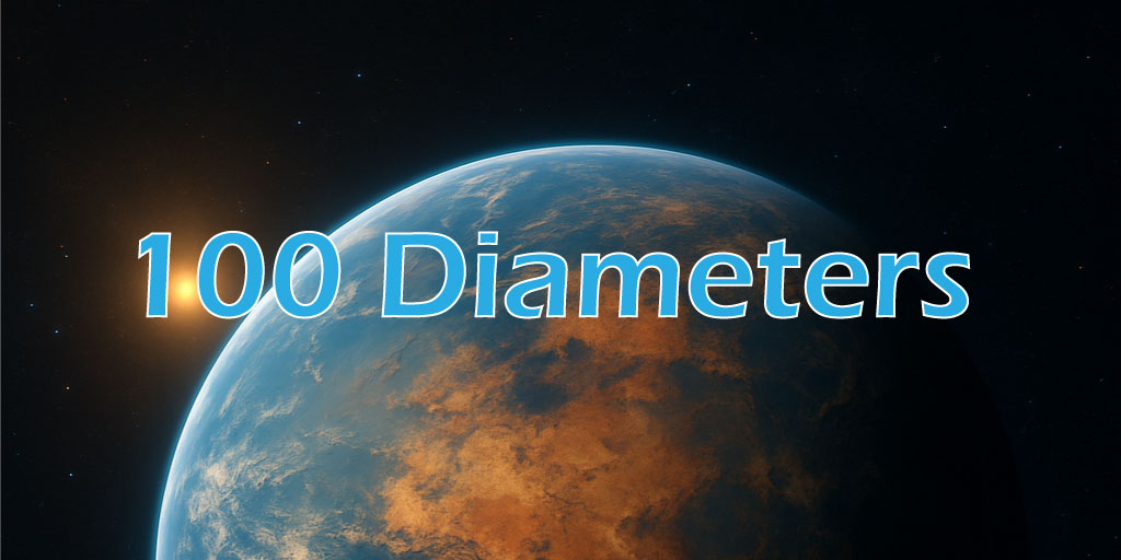 100 Diameters is the minimum safe distance to engage the Jump Drive - but how far is that and how long will it take to get there?