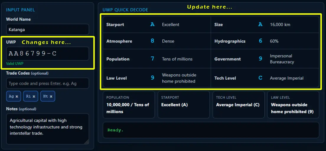 sci fi world decoder real time updates